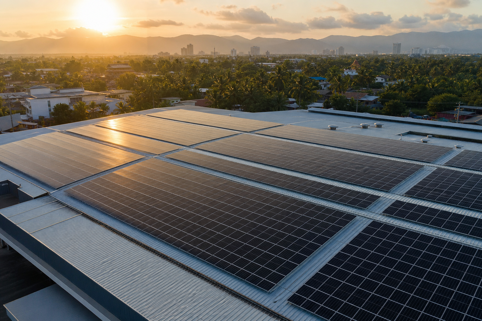 Commercial solar panels