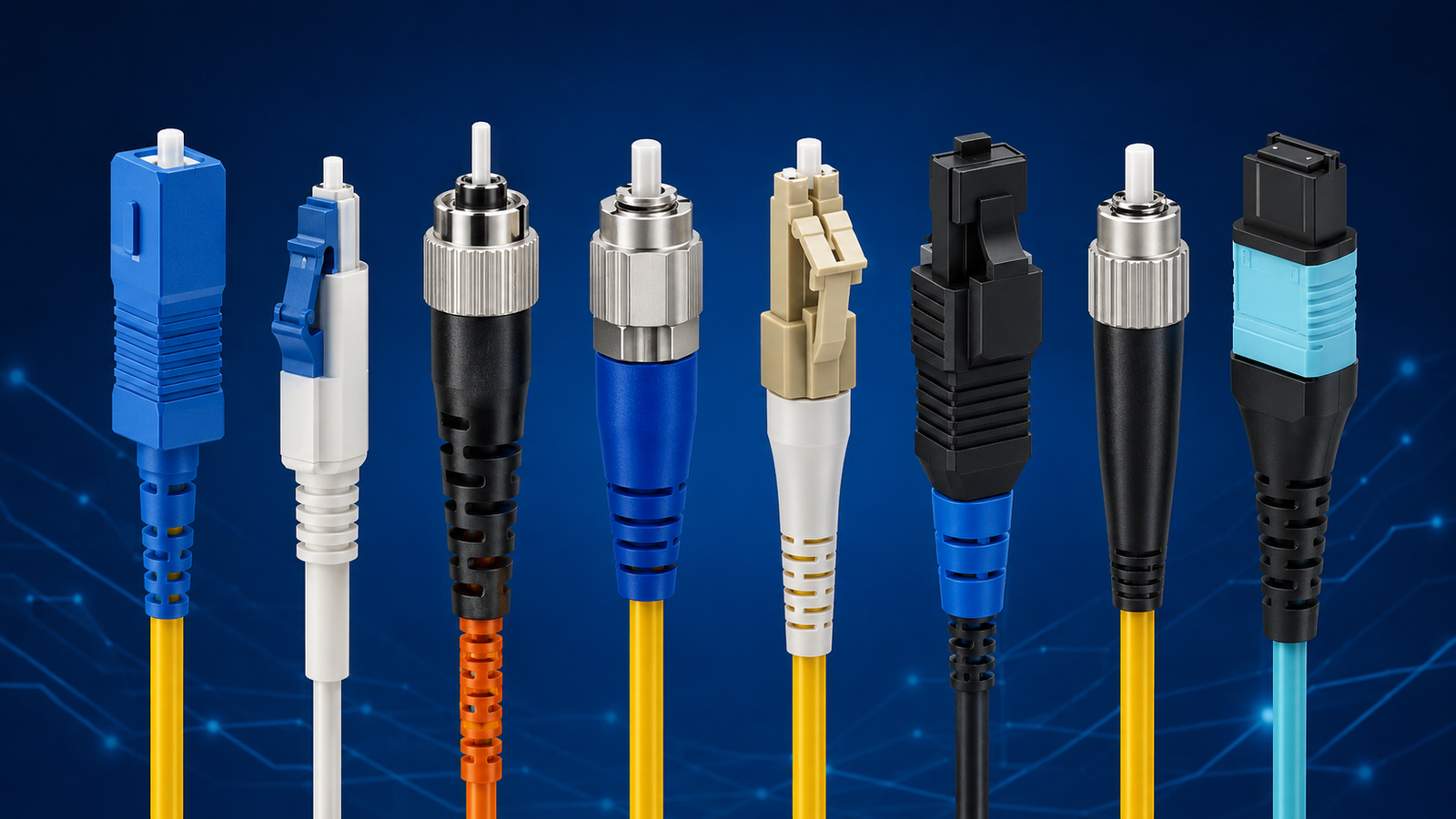 Fiber optic cable connectors and cable